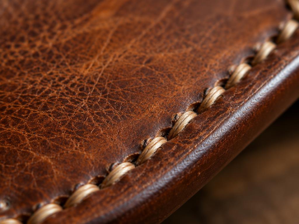 Hand saddle stitching